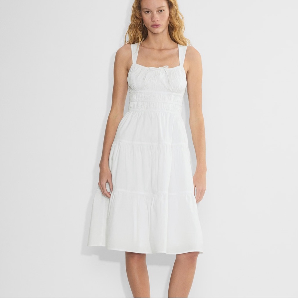 Sunday Best White Midi Dress